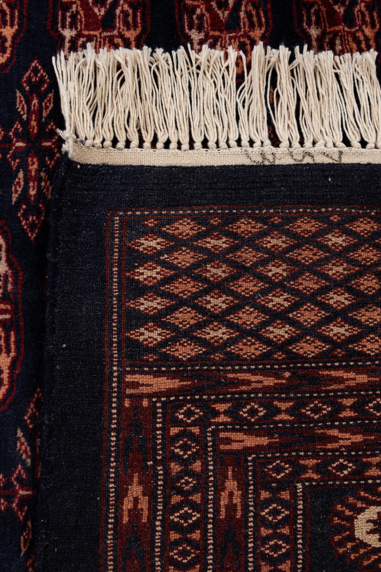 6' 4 x 8' 4 Hand Knotted Bokhara Oriental Wool Rug