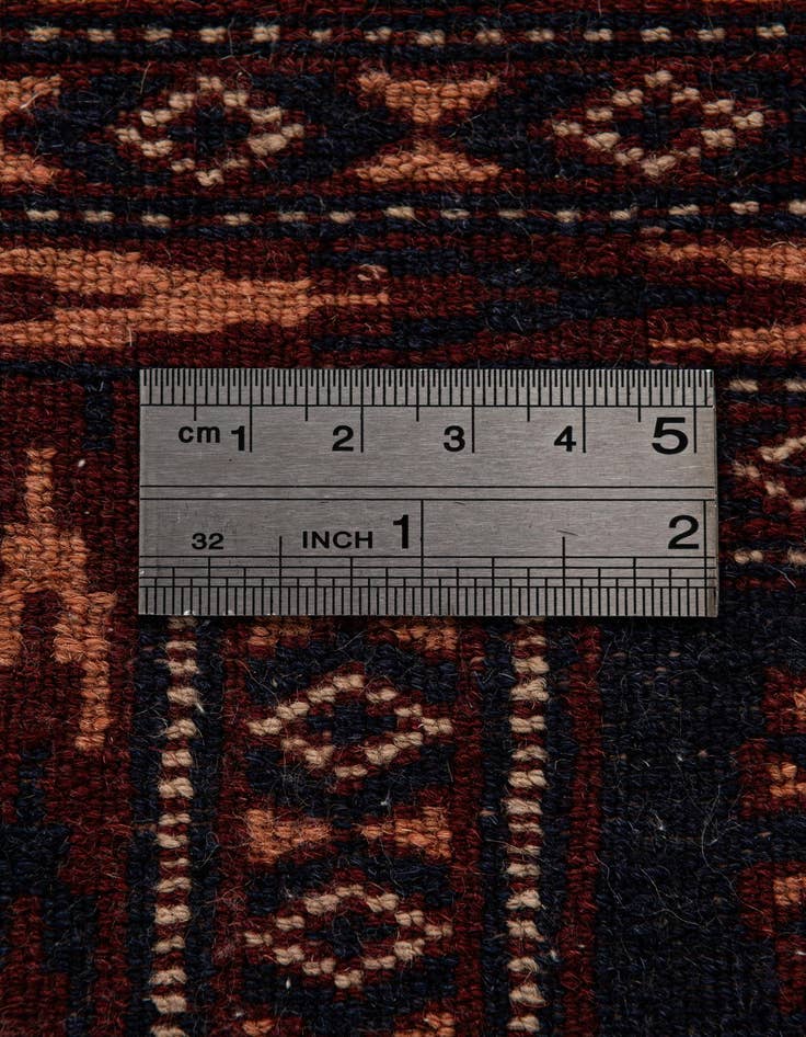 Detail image of 6' 4 x 8' 4  Hand Knotted Bokhara Oriental Wool Rug