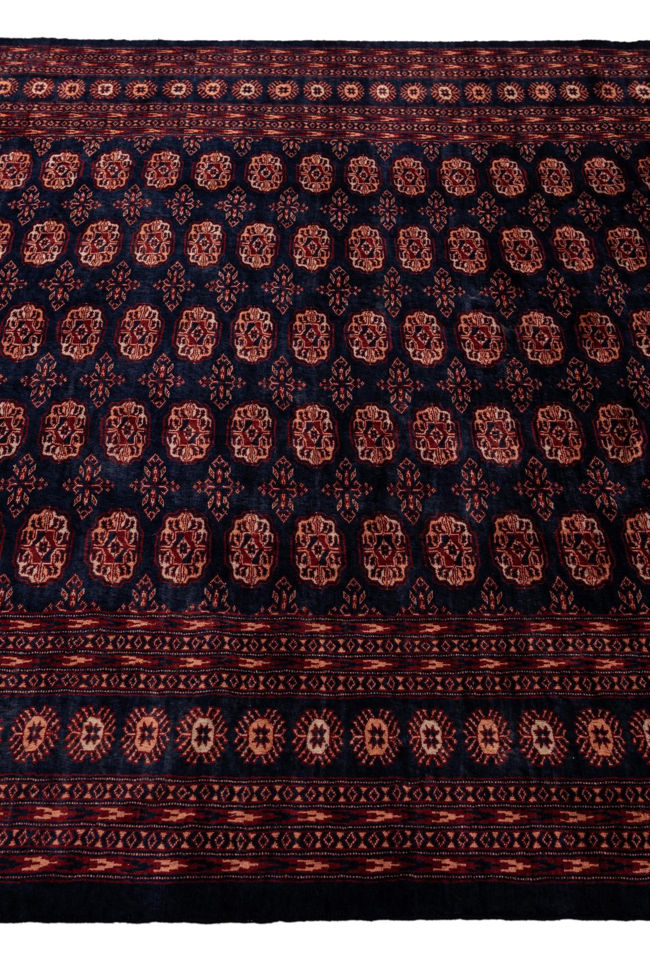 6' 4 x 8' 4 Hand Knotted Bokhara Oriental Wool Rug