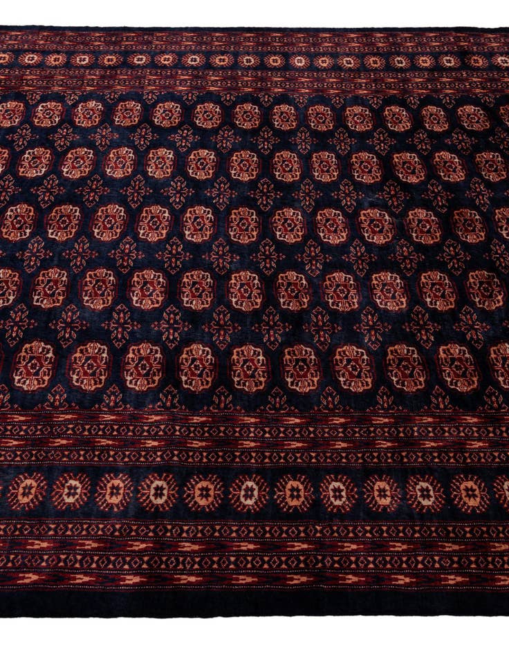 Detail image of 6' 4 x 8' 4  Hand Knotted Bokhara Oriental Wool Rug