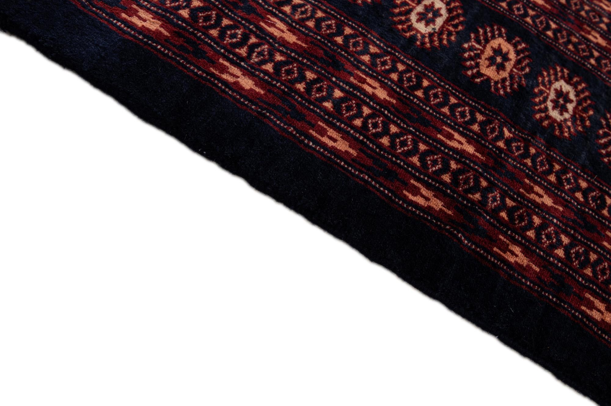6' 4 x 8' 4 Hand Knotted Bokhara Oriental Wool Rug