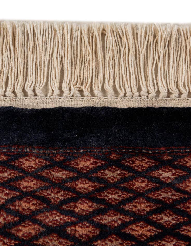 Detail image of 6' 4 x 8' 4  Hand Knotted Bokhara Oriental Wool Rug