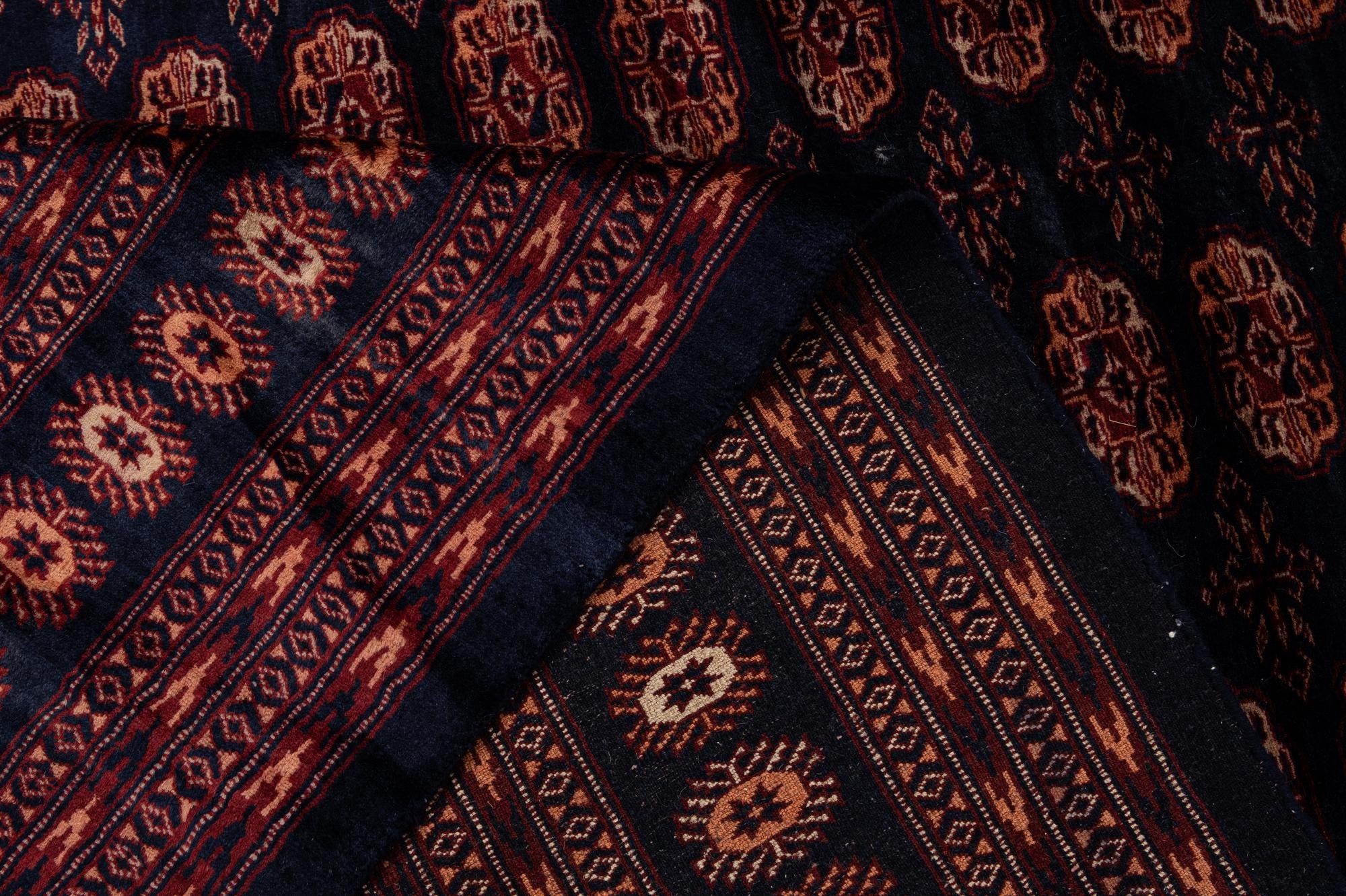 6' 4 x 8' 4 Hand Knotted Bokhara Oriental Wool Rug