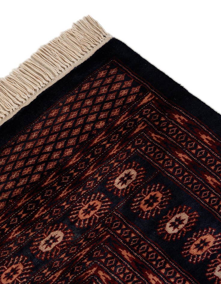 Detail image of 6' 4 x 8' 4  Hand Knotted Bokhara Oriental Wool Rug