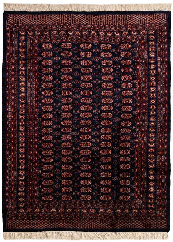 6' 4 x 8' 4 Hand Knotted Bokhara Oriental Wool Rug