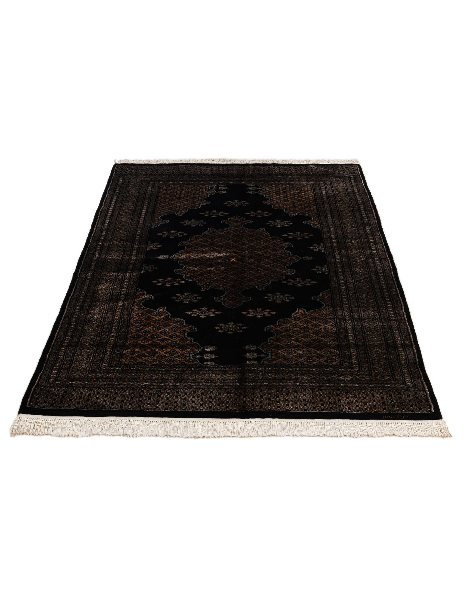 4' 2 x 6' 5 Hand Knotted Bokhara Oriental Wool Rug