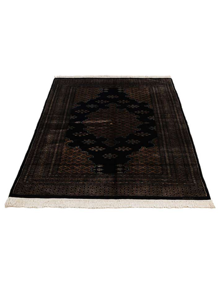 4' 2 x 6' 5 Hand Knotted Bokhara Oriental Wool Rug