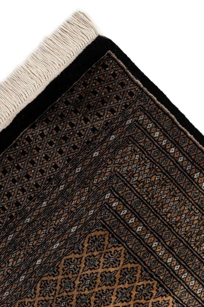 4' 2 x 6' 5 Hand Knotted Bokhara Oriental Wool Rug