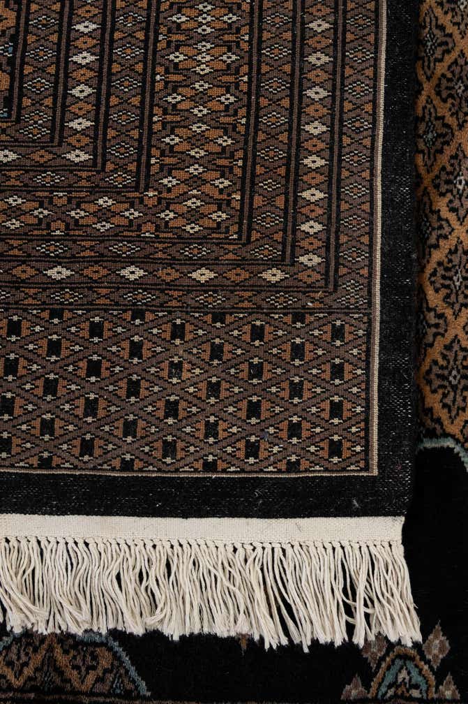 4' 2 x 6' 5 Hand Knotted Bokhara Oriental Wool Rug