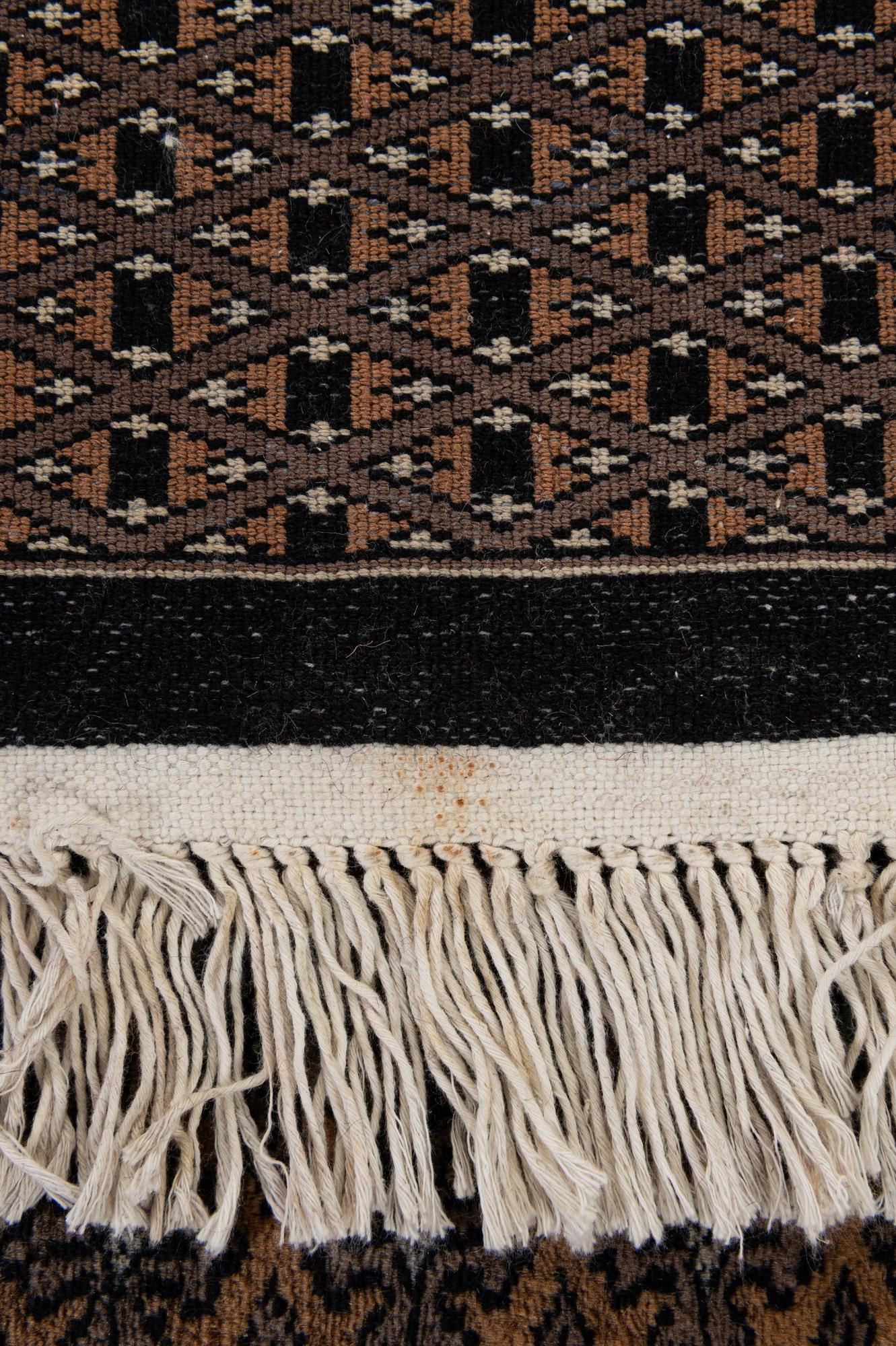 4' 2 x 6' 5 Hand Knotted Bokhara Oriental Wool Rug