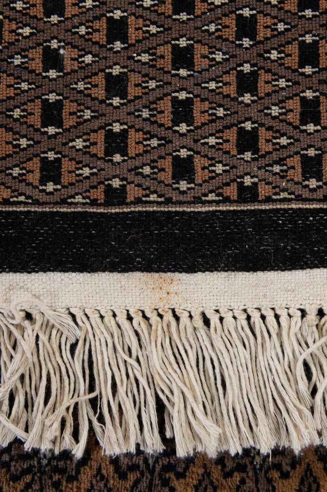 4' 2 x 6' 5 Hand Knotted Bokhara Oriental Wool Rug