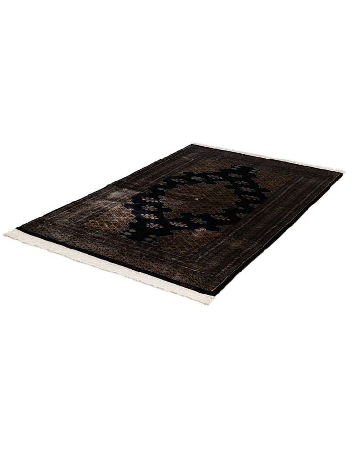 4' 2 x 6' 5 Hand Knotted Bokhara Oriental Wool Rug