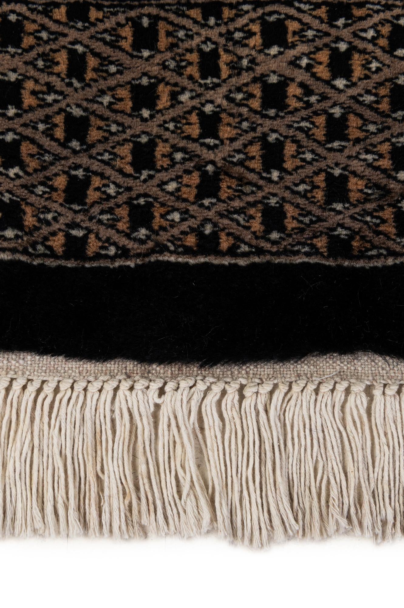 4' 2 x 6' 5 Hand Knotted Bokhara Oriental Wool Rug