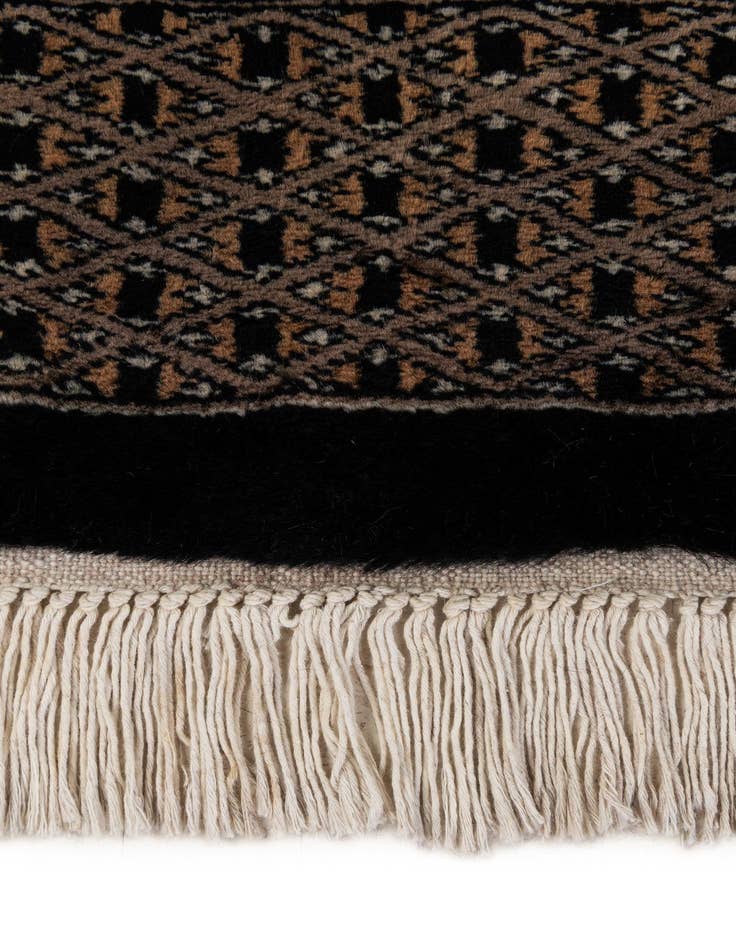 Detail image of 4' 2 x 6' 5  Hand Knotted Bokhara Oriental Wool Rug