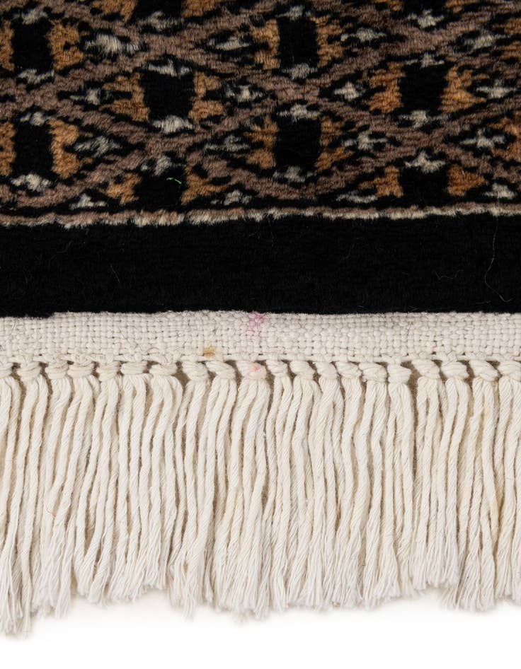 Detail image of 4' 2 x 6' 5  Hand Knotted Bokhara Oriental Wool Rug