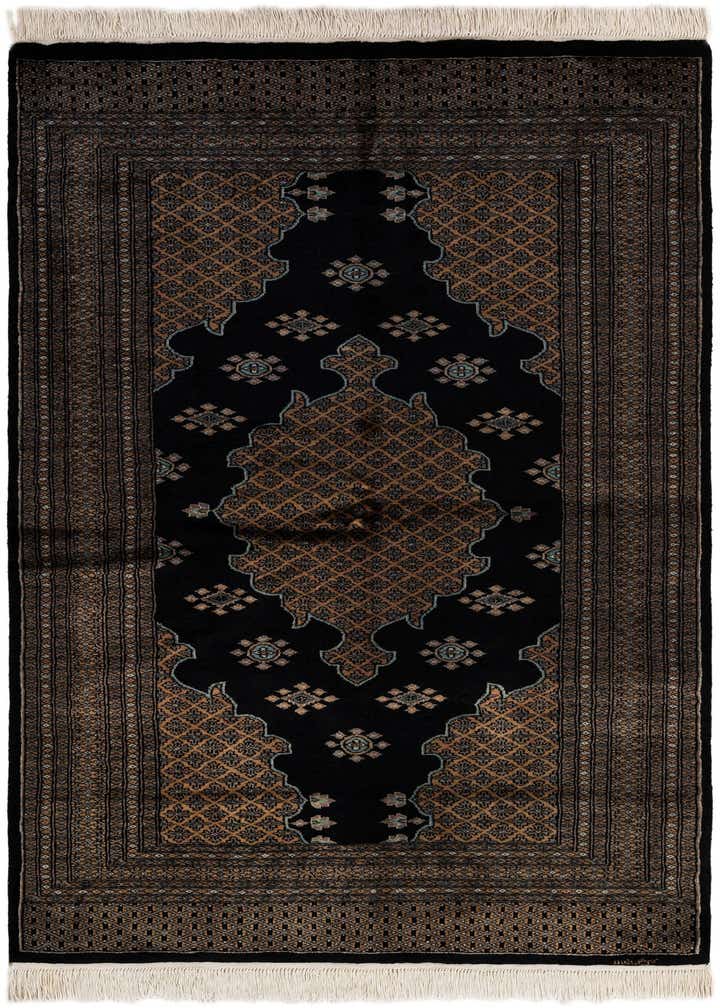 4' 2 x 6' 5 Hand Knotted Bokhara Oriental Wool Rug