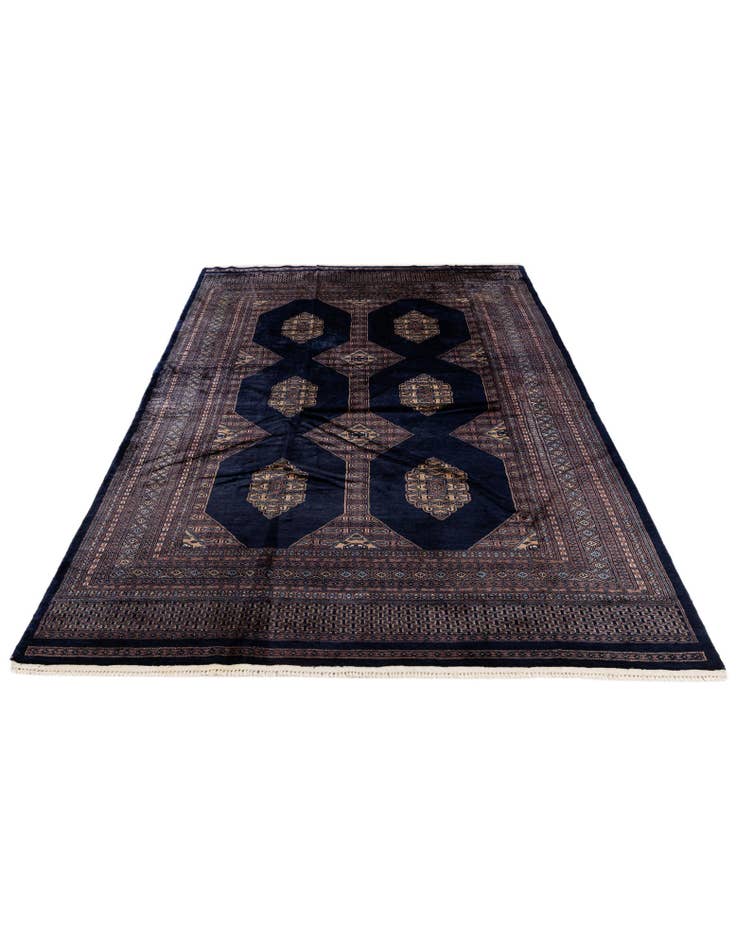 Detail image of 6' x 8' 7  Hand Knotted Bokhara Oriental Rug