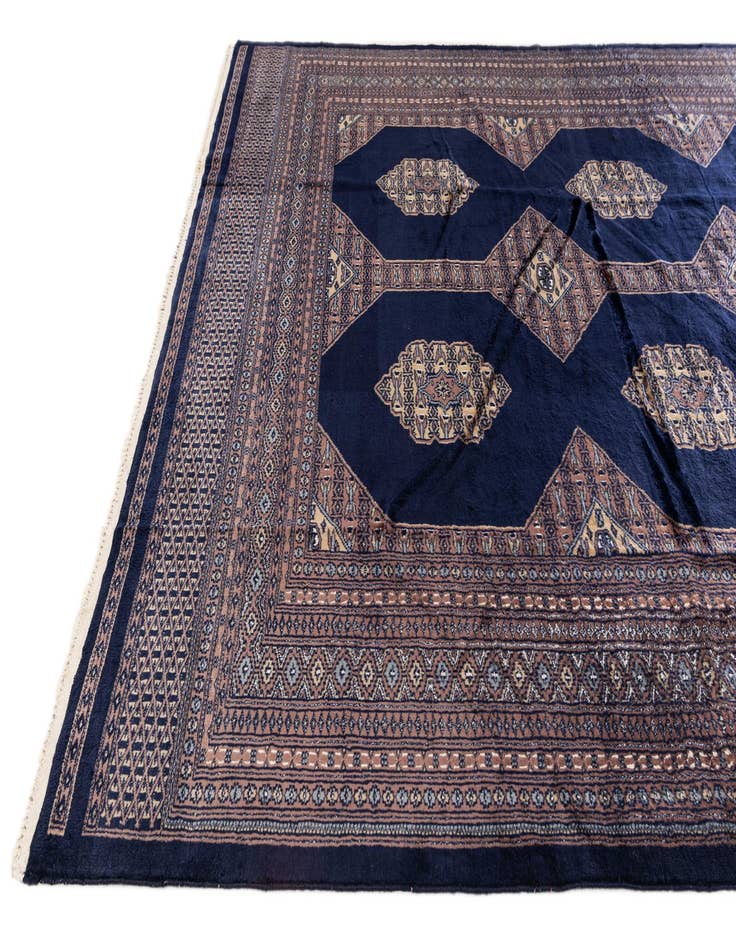 Detail image of 6' x 8' 7  Hand Knotted Bokhara Oriental Rug