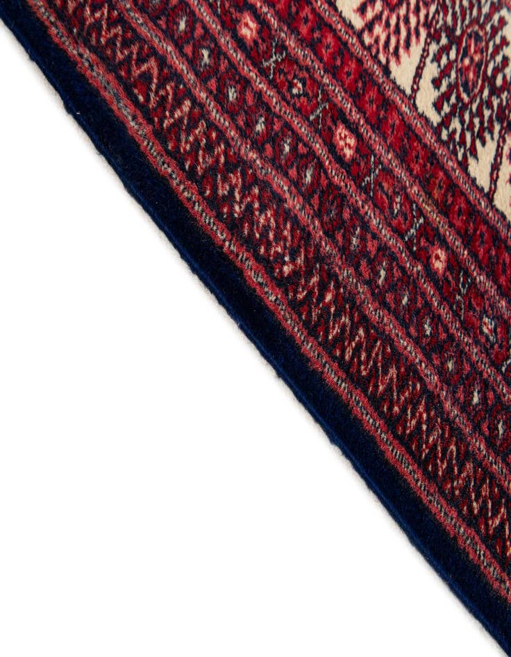 Detail image of 6' 2 x 9' 3  Hand Knotted Bokhara Oriental Wool Rug