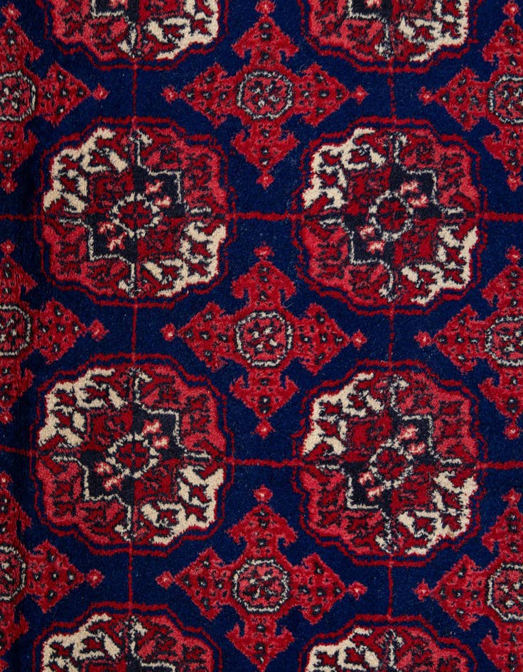 Detail image of 6' 2 x 9' 3  Hand Knotted Bokhara Oriental Wool Rug