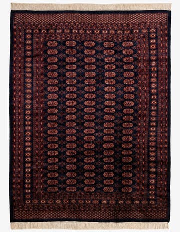 6' 4 x 8' 4 Hand Knotted Bokhara Oriental Wool Rug