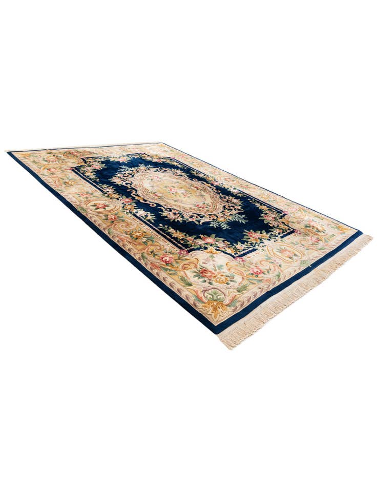 Detail image of 7' 7 x 10' 9  Hand Knotted Carved Pekin Wool Rug