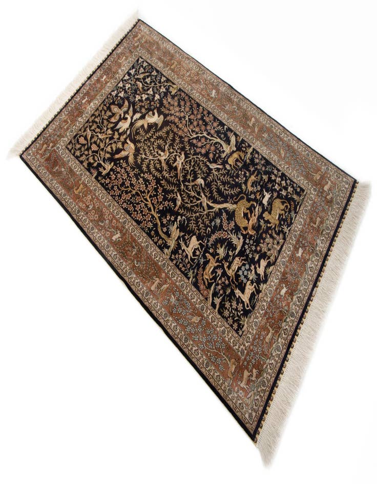 Detail image of 3' 1 x 5' 1 China Silk Rug