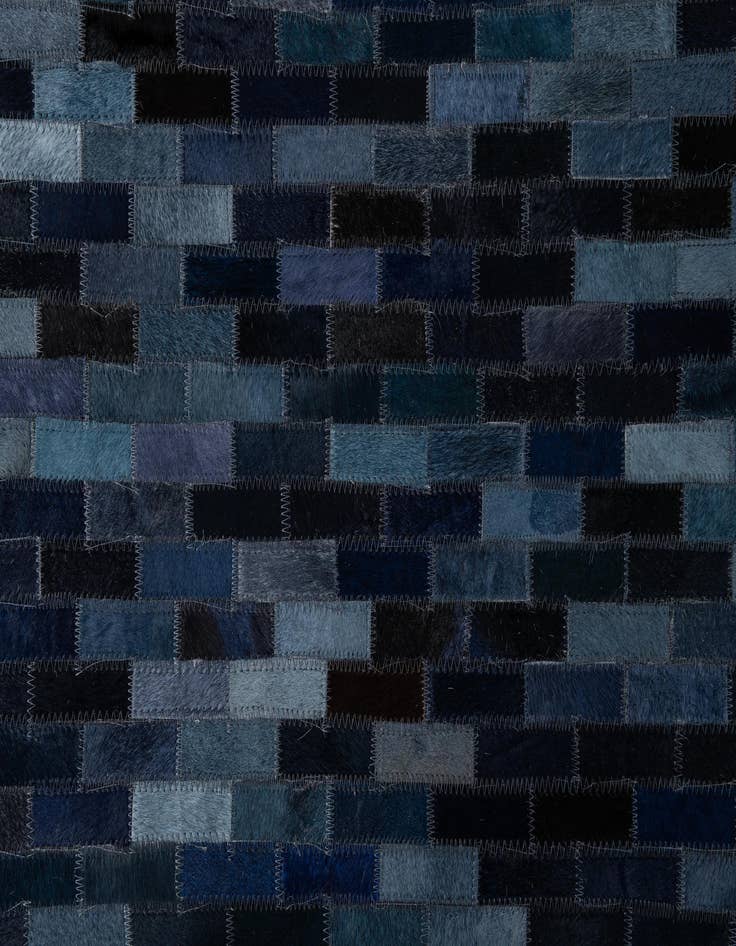 Detail image of 5' 2 x 8' Cowhide Leather Rug