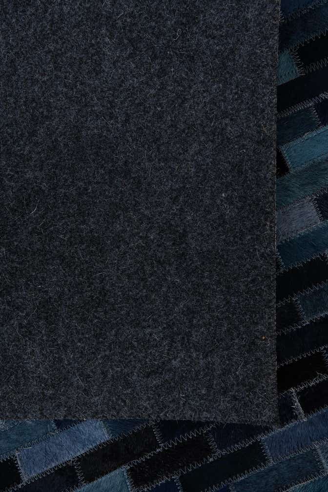 5' 2 x 8' Cowhide Leather Rug