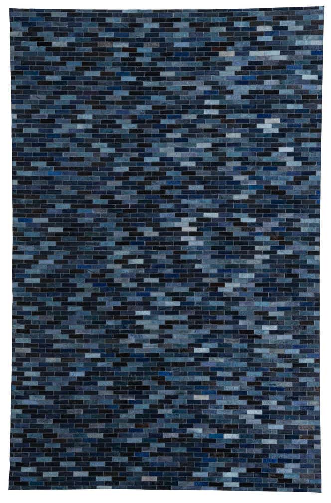 5' 2 x 8' Cowhide Leather Rug