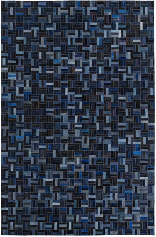 Detail image of 5' 1 x 7' 10 Cowhide Leather Rug