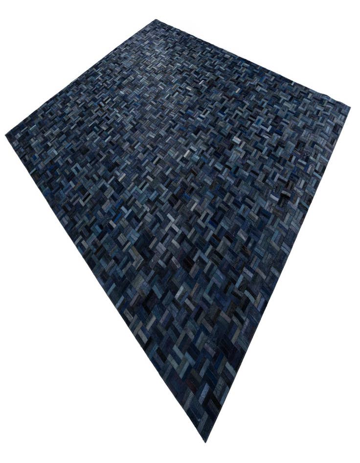 Detail image of 8' x 9' 9 Cowhide Leather Rug