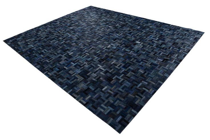 Detail image of 8' x 9' 9 Cowhide Leather Rug