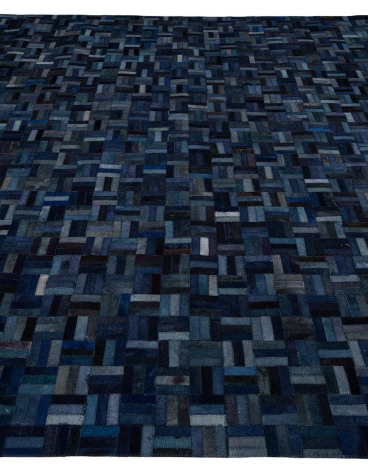 Detail image of 8' x 9' 9 Cowhide Leather Rug