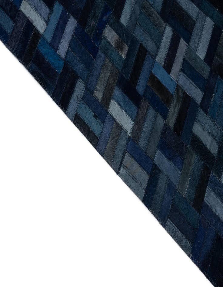 Detail image of 8' x 9' 9 Cowhide Leather Rug