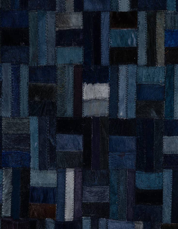 Detail image of 8' x 9' 9 Cowhide Leather Rug