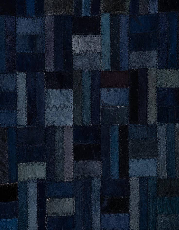 Detail image of 8' x 9' 9 Cowhide Leather Rug