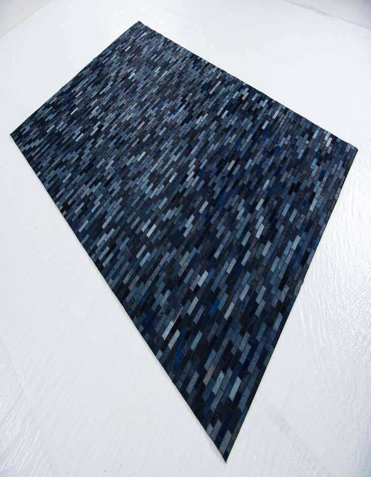 Detail image of 5' 1 x 8' 1 Cowhide Leather Rug