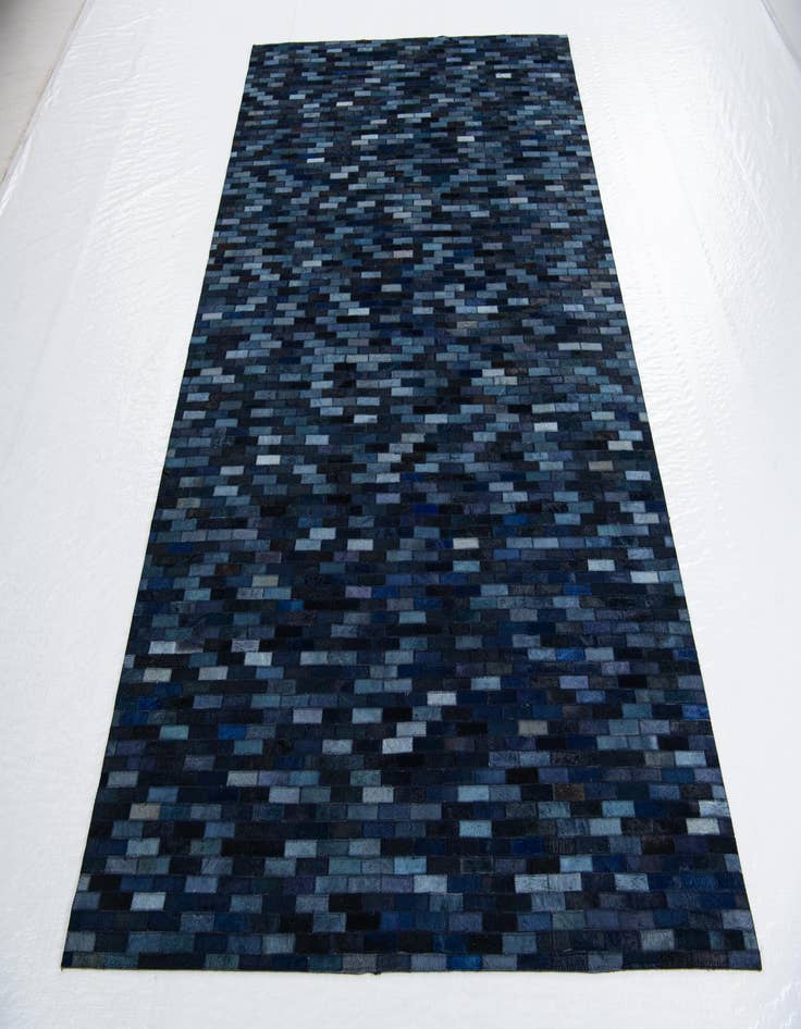 Detail image of 5' 1 x 8' 1 Cowhide Leather Rug