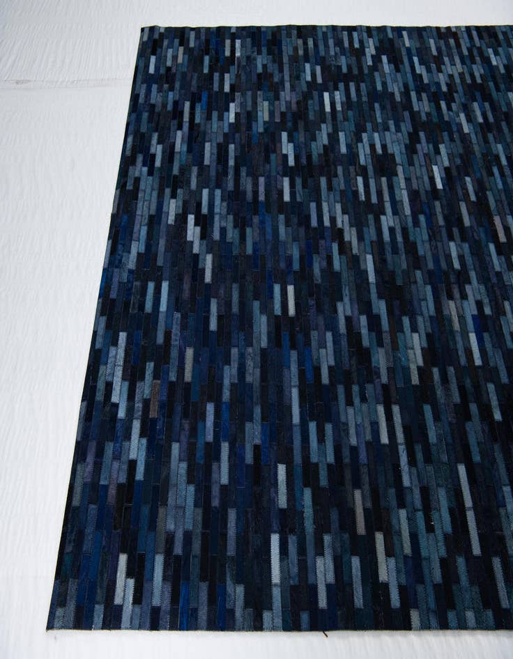 Detail image of 5' 1 x 8' 1 Cowhide Leather Rug