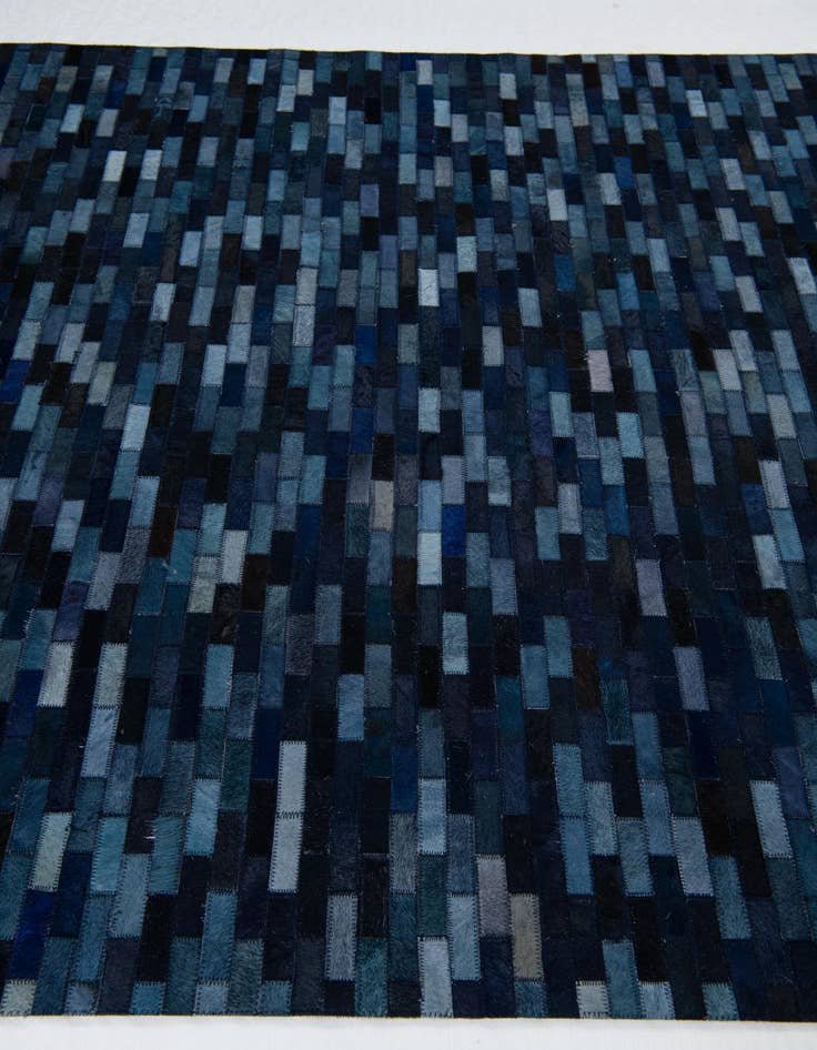 Detail image of 5' 1 x 8' 1 Cowhide Leather Rug