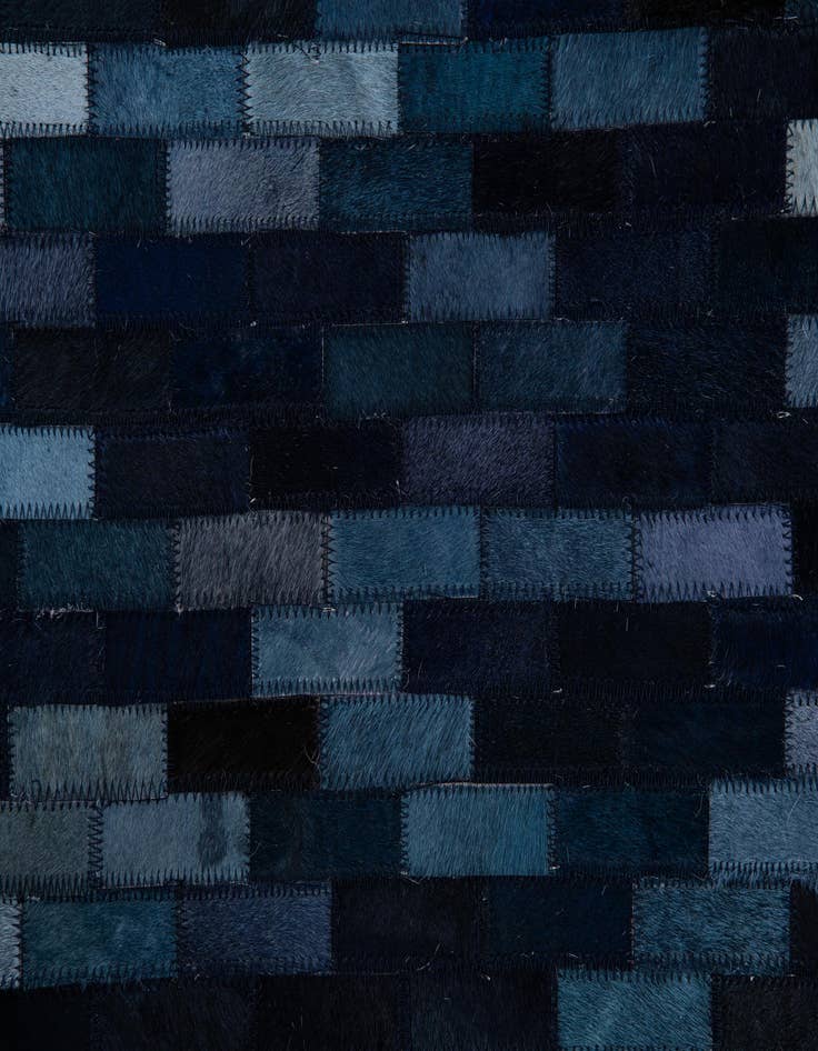 Detail image of 5' 1 x 8' 1 Cowhide Leather Rug