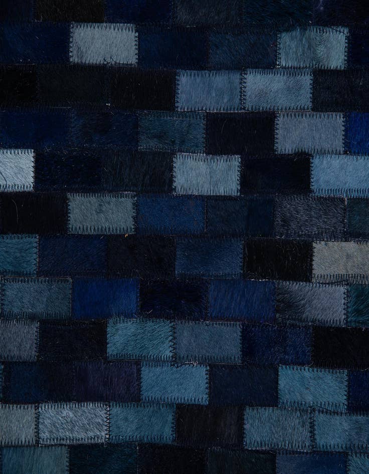 Detail image of 5' 1 x 8' 1 Cowhide Leather Rug