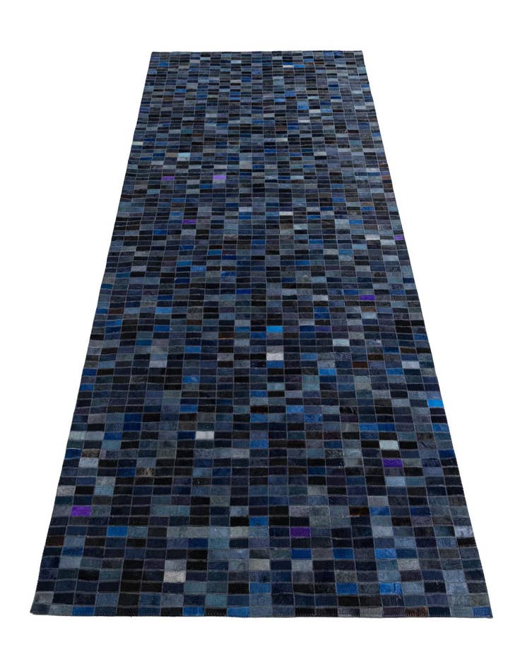 Detail image of 5' 2 x 7' 10 Cowhide Leather Rug