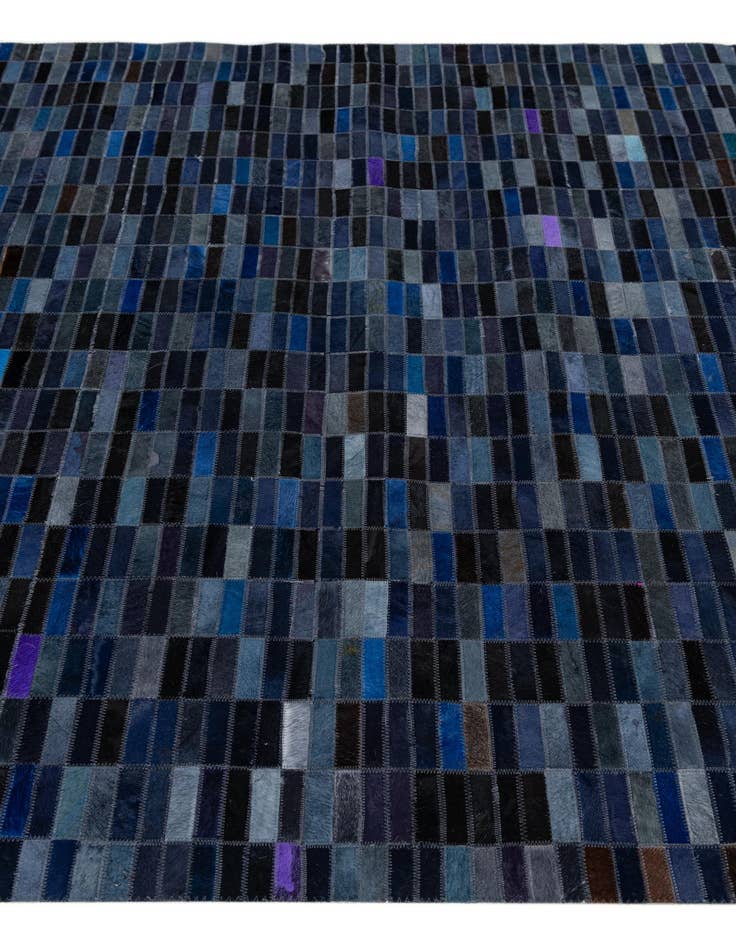 Detail image of 5' 2 x 7' 10 Cowhide Leather Rug