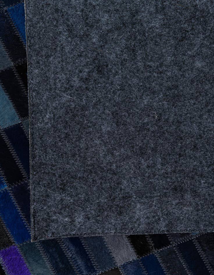 Detail image of 5' 2 x 7' 10 Cowhide Leather Rug