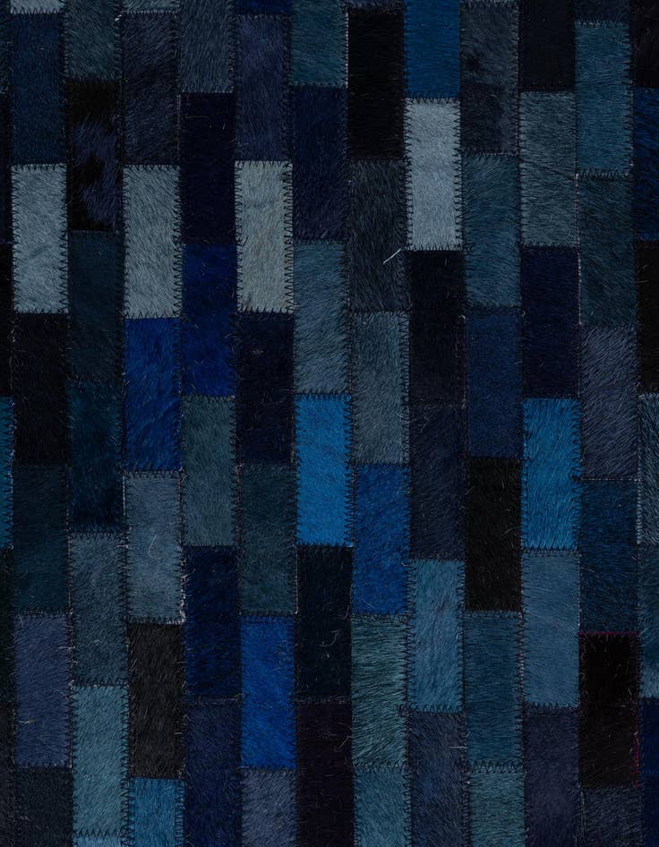 Detail image of 8' 1 x 10' Cowhide Leather Rug