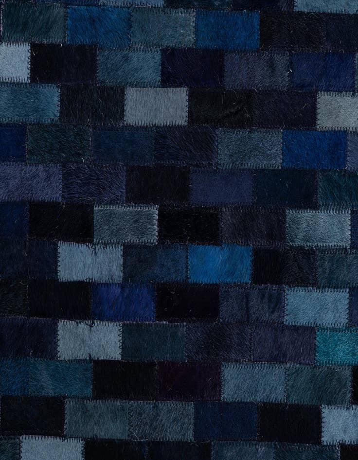 Detail image of 8' 1 x 10' Cowhide Leather Rug