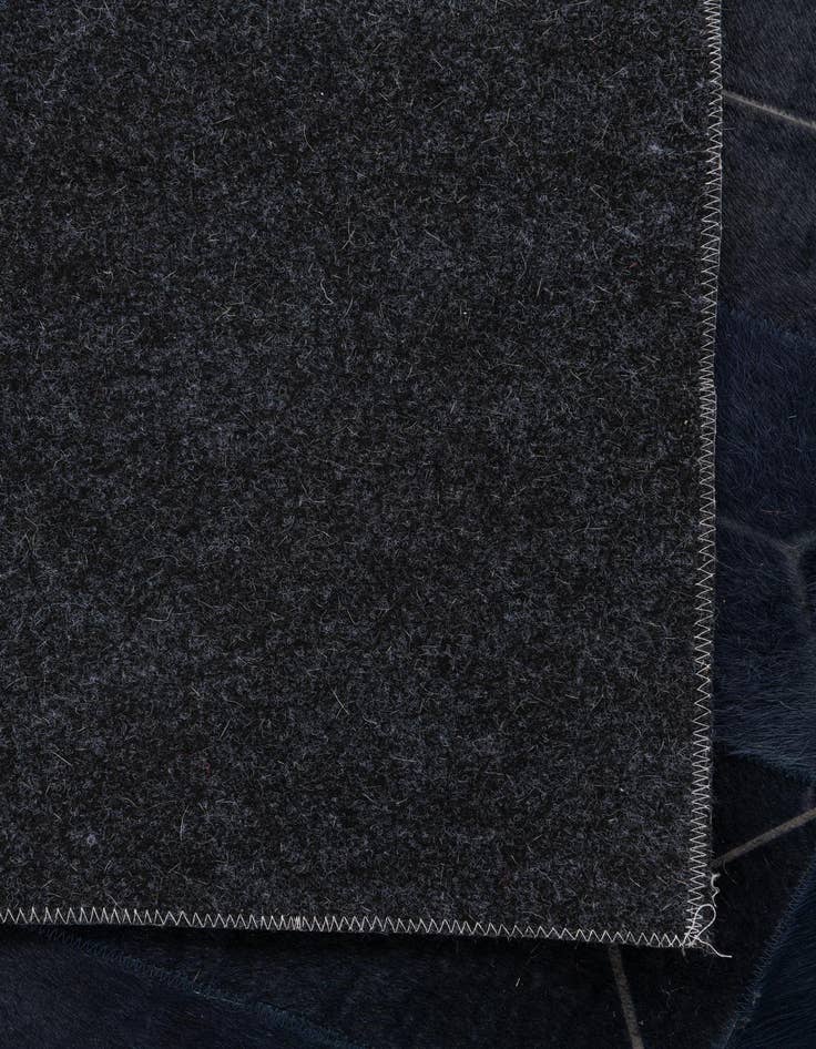 Detail image of 4' 1 x 6' Cowhide Leather Rug