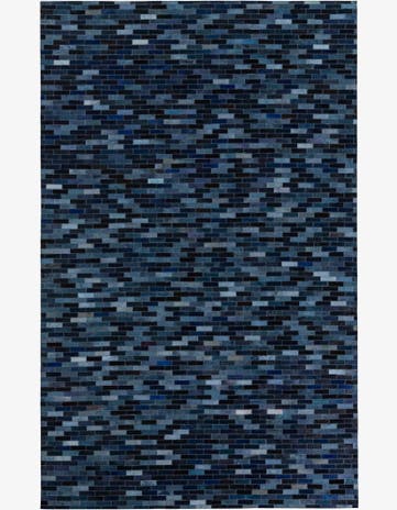 5' x 8' 1 Cowhide Leather Rug